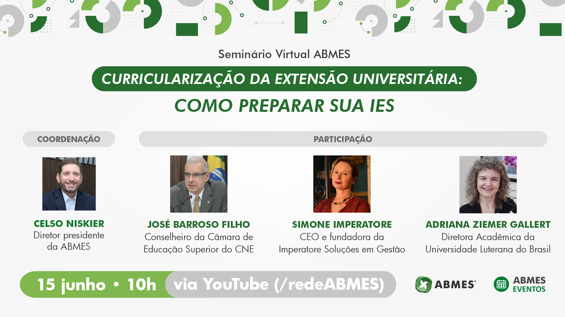 Seminário virtual ABMES | Curricularização da extensão universitária: como preparar sua IES