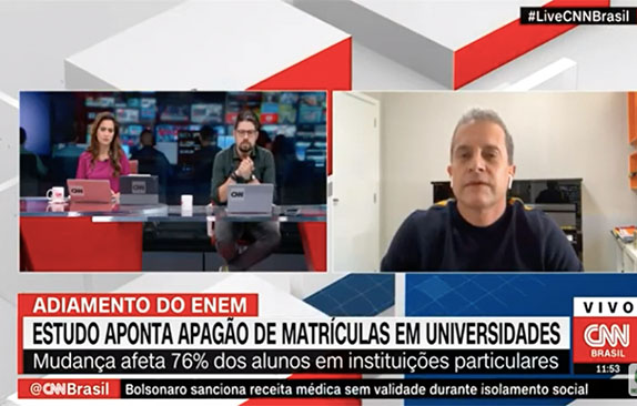 CNN | Estudo aponta apagão de matrículas em universidades